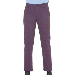 Silvian Heach plaid satin trouser